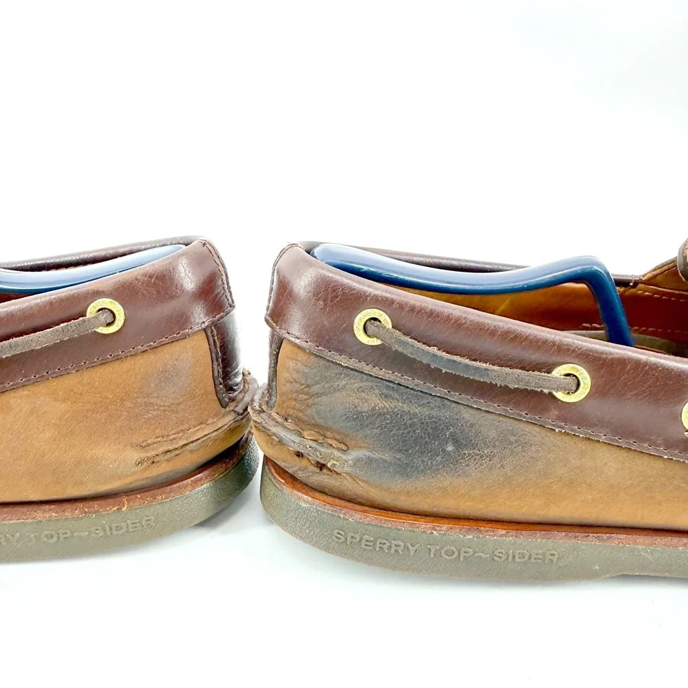 Sperry Top-Sider Boat Shoes Mens 11 Brown Leather Loafers Original Cruise Resort